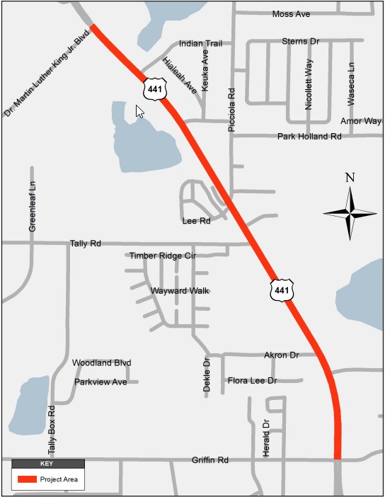 FDOT - Griffin Rd to MLK Bv project area